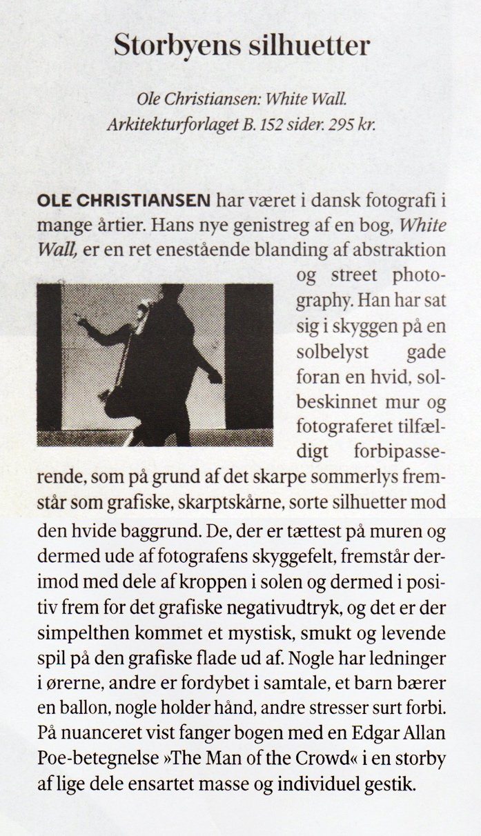 Ole Christiansen 'White Wall' Weekendavisen
