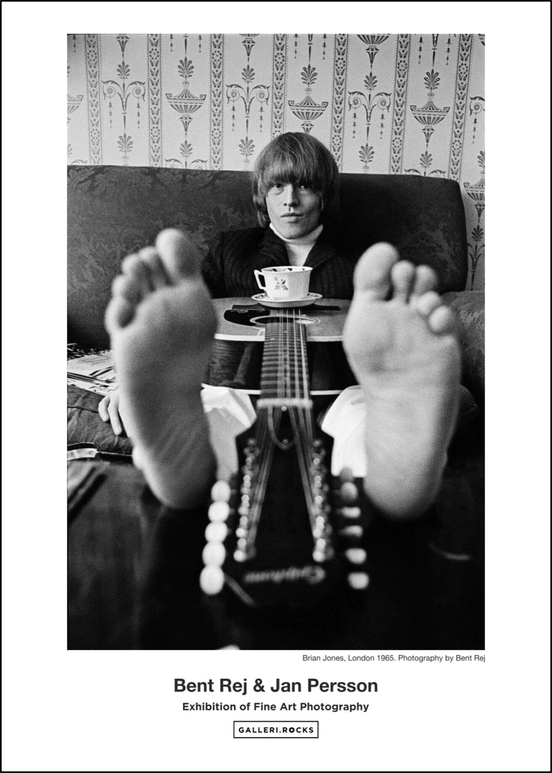 The Rolling Stones, Brian Jones. Bent Rej - Galleri Rocks Exhibition Poster GALLERI.ROCKS 