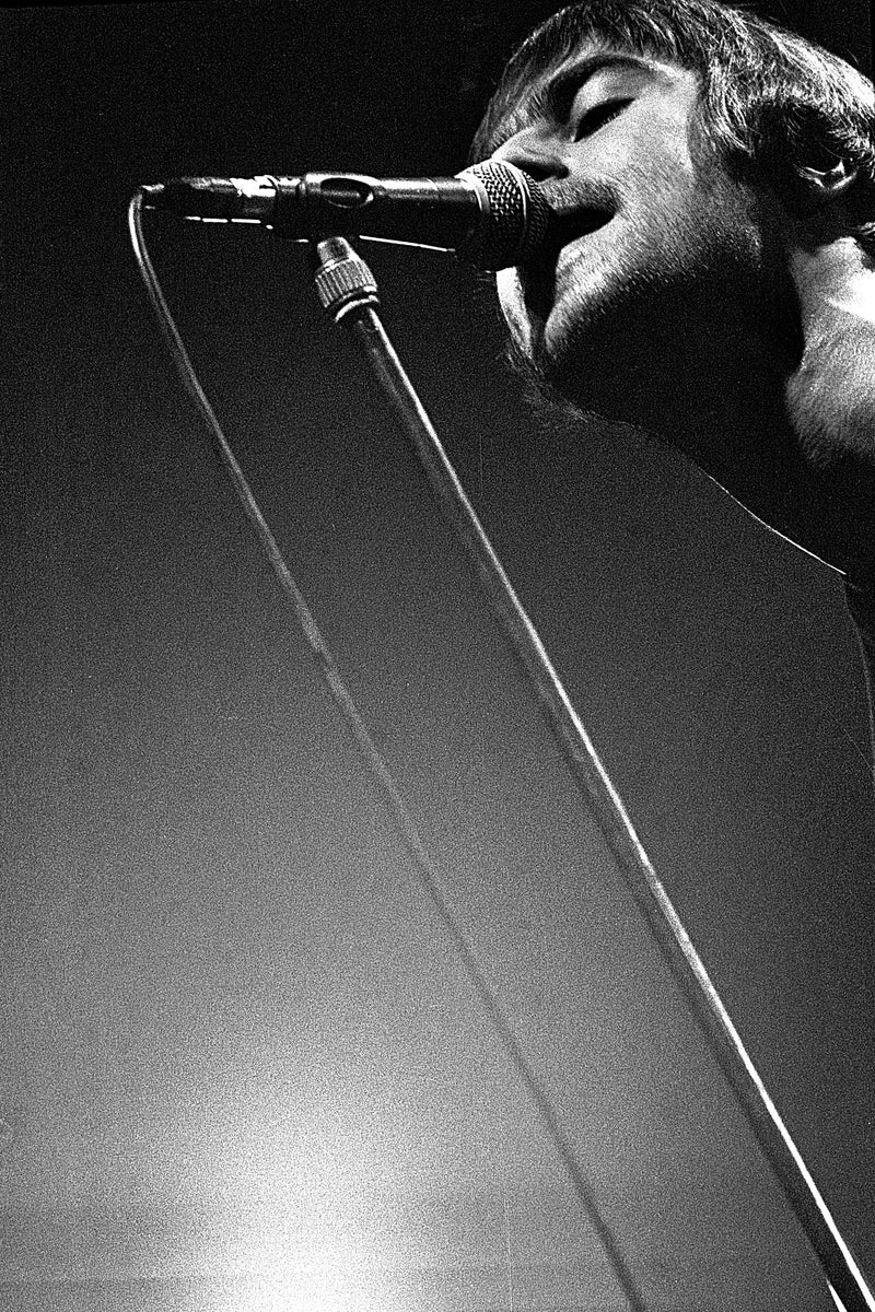 Liam Gallagher, Oasis. K.B. Hallen, Copenhagen 1995. Fine-art photography Gorm Valentin 