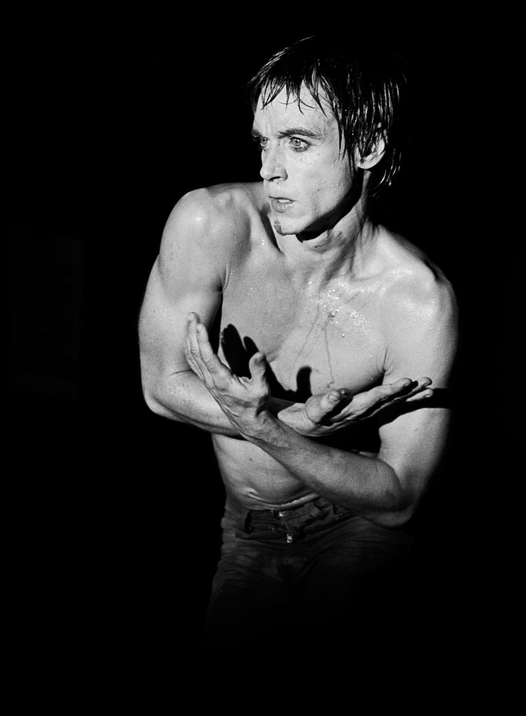 Iggy Pop, Daddy's Dancehall, Copenhagen 1977. Comes with and is included in the Box & Book 'Raw Power'. Fine-art photography Mats Bäcker 